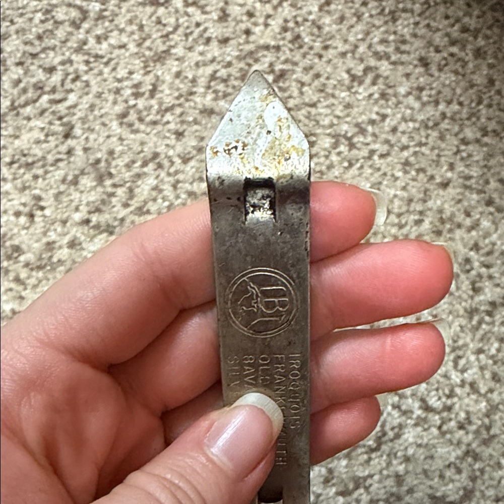 Iroquois Frankenmuth Old Dutch Bavarian's Silver Bar vintage Bottle Opener - Picture 5 of 12